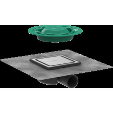 Душевой трап точечный "RainDrain Spot" 150x150х68 мм d50 Brushed Stainless Steel (56055800)