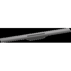 Верхняя часть "RainDrain Flex" для душевого трапа (пристенная) 800 мм Brushed Black Chrome (56051340)
