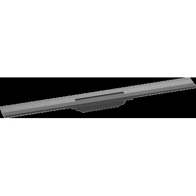 Верхняя часть "RainDrain Flex" для душевого трапа (пристенная) 800 мм Brushed Black Chrome (56051340)