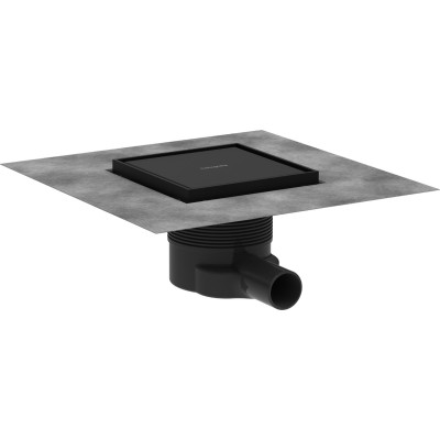 Душевой трап точечный "RainDrain Brilliance" 150x150х5 мм d40, Matt Black (56251670)