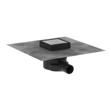 Душевой трап точечный "RainDrain Point" 100x100х27 мм d40, Brushed Stainless Steel (56247800)