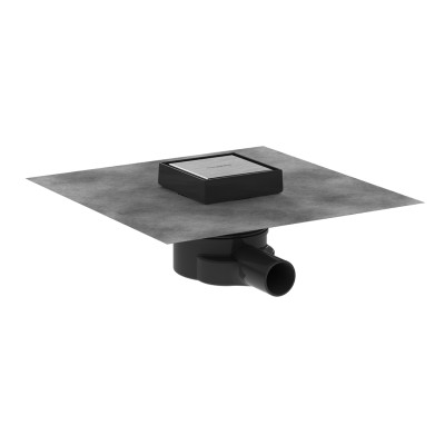 Душевой трап точечный "RainDrain Point" 100x100х27 мм d40, Brushed Stainless Steel (56247800)