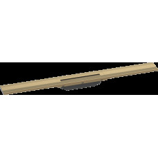 Верхняя часть "RainDrain Flex" для душевого трапа (пристенная) 800 мм Brushed Bronze (56051140)