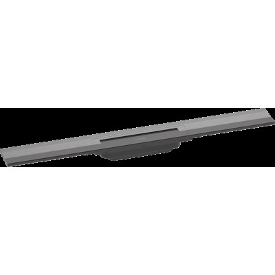 Верхняя часть "RainDrain Flex" для душевого трапа (пристенная) 700 мм Brushed Black (56050340)