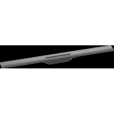 Верхняя часть "RainDrain Flex" для душевого трапа (пристенная) 900 мм Brushed Black Chrome (56052340)