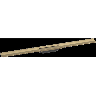 Верхняя часть "RainDrain Flex" для душевого трапа (пристенная) 1000 мм Brushed Bronze (56053140)