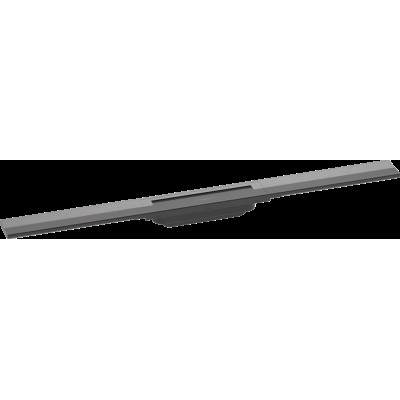 Верхняя часть "RainDrain Flex" для душевого трапа 800 мм Brushed Black Chrome (56044340)