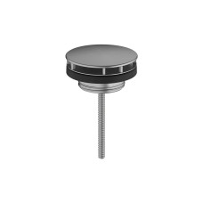 Зливний вентиль для умивальників без переливу, Brushed Black Chrome 50001340