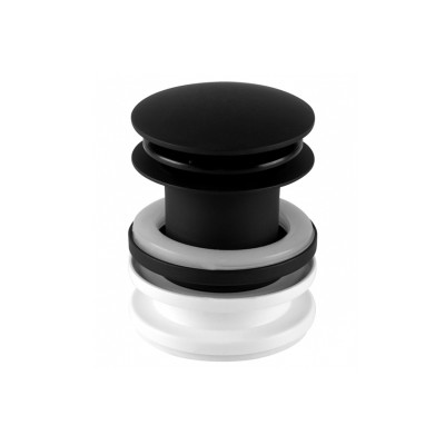Пробка-автомат для умывальника 5/4" черный матовый CWP60MB