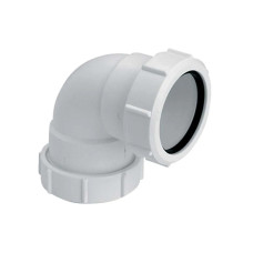 Колено пластиковое 90° 50 с гайками, 50A-WH.