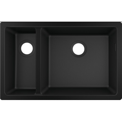 Кухонна мийка S510-U635 під стільницю 710х450 дві чаші 180/450 Graphiteblack (43433170)