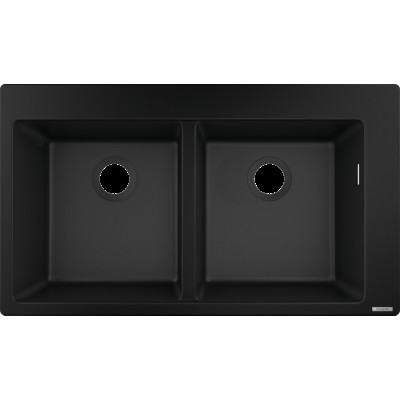 Кухонна мийка S510-F770 770х510 на дві чаші 370/370 Graphiteblack (43316170)