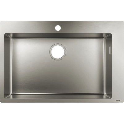 Кухонна мийка S711-F660 на стільницю1х35d 760х500 сталь (43302800) Stainless Steel