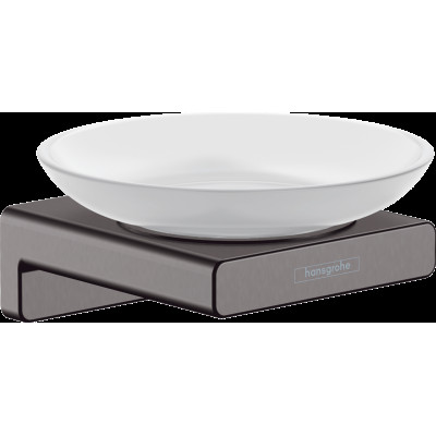AddStoris Мильниця підвісна Brushed Black/скло (41746340)