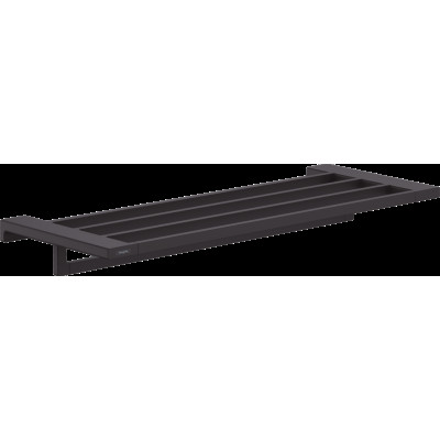 AddStoris Поличка для рушників із тримачем 63.0/64.8 x 24.8 см Matt Black (41751670)