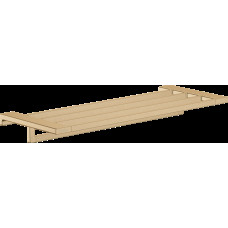 AddStoris Поличка для рушників із тримачем 63.0/64.8 x 24.8 см Brushed Bronze (41751140)