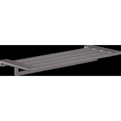 AddStoris Поличка для рушників із тримачем 63.0/64.8 x 24.8 см Brushed Black (41751340)