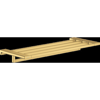 AddStoris Полочка для полотенец с держателем 63.0/64.8 x 24.8 см Polished Gold Optic (41751990)