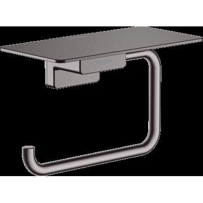 AddStoris Тримач паперу з полицею Brushed Black (41772340)