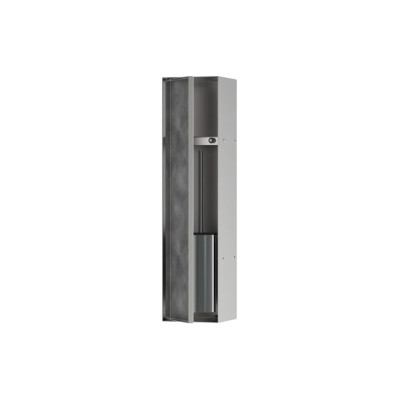 XtraStoris Rock Встроенный ершик с полкой под облицовку плиткой, Brushed Stainless Steel 56060800