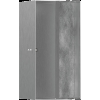 XtraStoris Rock Настінна ніша з дверцятами 30х15х14см Brushed Stainless Steel (56088800)