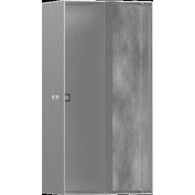 XtraStoris Rock Настенная ниша с дверцей 30х15х10см Brushed Stainless Steel (56082800)