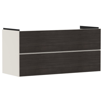Тумба під умивальник Xevolos E 1180/475 з 2-ма шухлядами, Sand Matt Beige/Front Dark Oak (54185730)