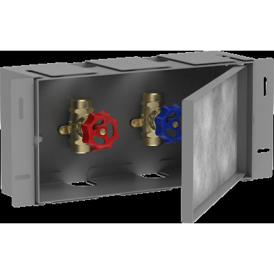 XtraStoris Safe Настінна ніша з дверцятами і вентилями 30х15х10см Stainless Steel Optic (560100800)