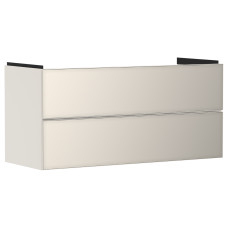 Тумба під умивальник Xevolos E 1180/475 з 2-ма шухлядами, Sand Matt Beige/Front Metallic Sand Beige (54185790)