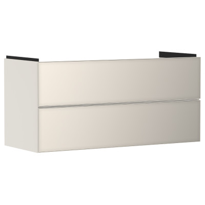 Тумба під умивальник Xevolos E 1180/475 з 2-ма шухлядами, Sand Matt Beige/Front Metallic Sand Beige (54185790)