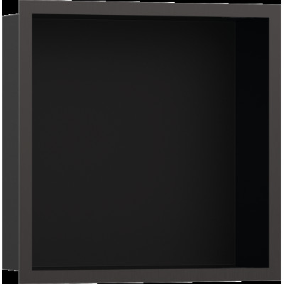 XtraStoris Individual MB Настенная ниша с рамкой 30х30х10см Brushed Black Chrome (56098340)