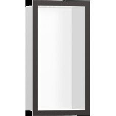 XtraStoris Individual MW Настінна ніша з рамкою 30х15х10см Brushed Black Chrome (56096340)