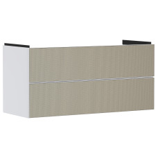 Тумба під умивальник Xevolos E 1180/475 з 2-ма шухлядами, Matt White/Front Patterned Bronze (54184390)