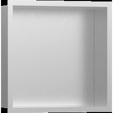 XtraStoris Individual BSS Настінна ніша з рамкою 30х30х10см Brushed Stainless Steel (56097800)