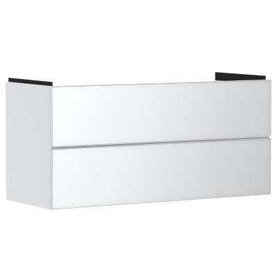 Тумба під умивальник Xevolos E 1180/475 з 2-ма шухлядами, Matt White/Front Metallic White (54184320)