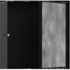 XtraStoris Rock Настінна ніша з дверцятами 30х30х10см Matt Black (56085670)