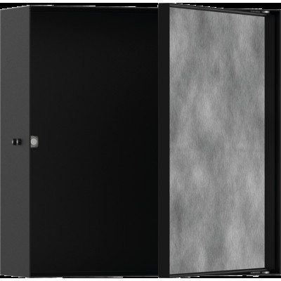 XtraStoris Rock Настінна ніша з дверцятами 30х30х10см Matt Black (56085670)