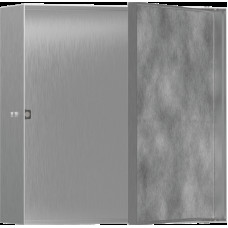 XtraStoris Rock Настінна ніша з дверцятами 30х30х10см Brushed Stainless Steel (56085800)