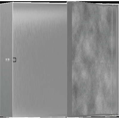 XtraStoris Rock Настінна ніша з дверцятами 30х30х10см Brushed Stainless Steel (56085800)