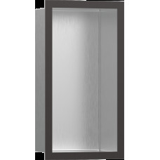 XtraStoris Individual BSS Настінна ніша з рамкою 30х15х10см Brushed Black Chrome (56094340)