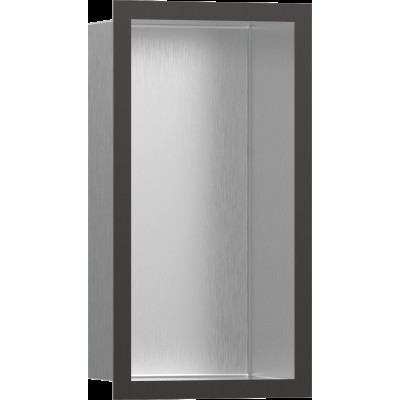XtraStoris Individual BSS Настінна ніша з рамкою 30х15х10см Brushed Black Chrome (56094340)