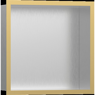 XtraStoris Individual BSS Настенная ниша с рамкой 30х30х10см Polished Gold Optic (56097990)