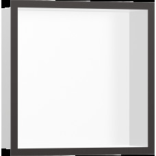 XtraStoris Individual MW Настінна ніша з рамкою 30х30х10см Brushed Black Chrome (56099340)