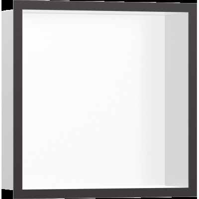 XtraStoris Individual MW Настінна ніша з рамкою 30х30х10см Brushed Black Chrome (56099340)