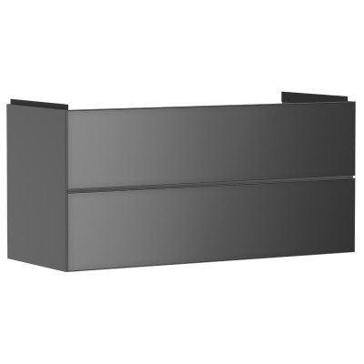 Тумба під умивальник Xevolos E 1180/475 з 2-ма шухлядами, Slate Matt Grey/Front Metallic Slate Grey (54186770)