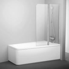 Шторка для ванны двухэлементная 10CVS2-100 R Transparent, (7QRA0C03Z1) RAVAK