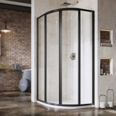 Душевая полукруглая кабина SUPERNOVA SKCP4-90 1950 Transparent Black 3117O302Z1 RAVAK