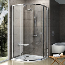 Душевая кабина полукруглая PIVOT PSKK3-100 Transparent, (376AAC00Z1) RAVAK