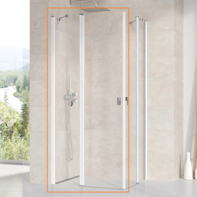 Душевая дверь двухэлементная CHROME CRV2-100 Transparent, (1QVA0100Z1) RAVAK
