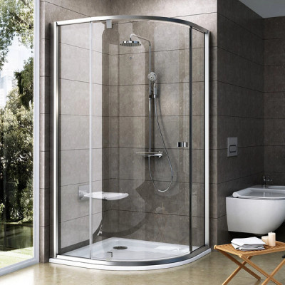 Душевая кабина полукруглая PIVOT PSKK3-80 Transparent, (37644U00Z1) RAVAK